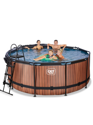 Басейн EXIT 360х122 см + тепловий насос + пісочний фільтр